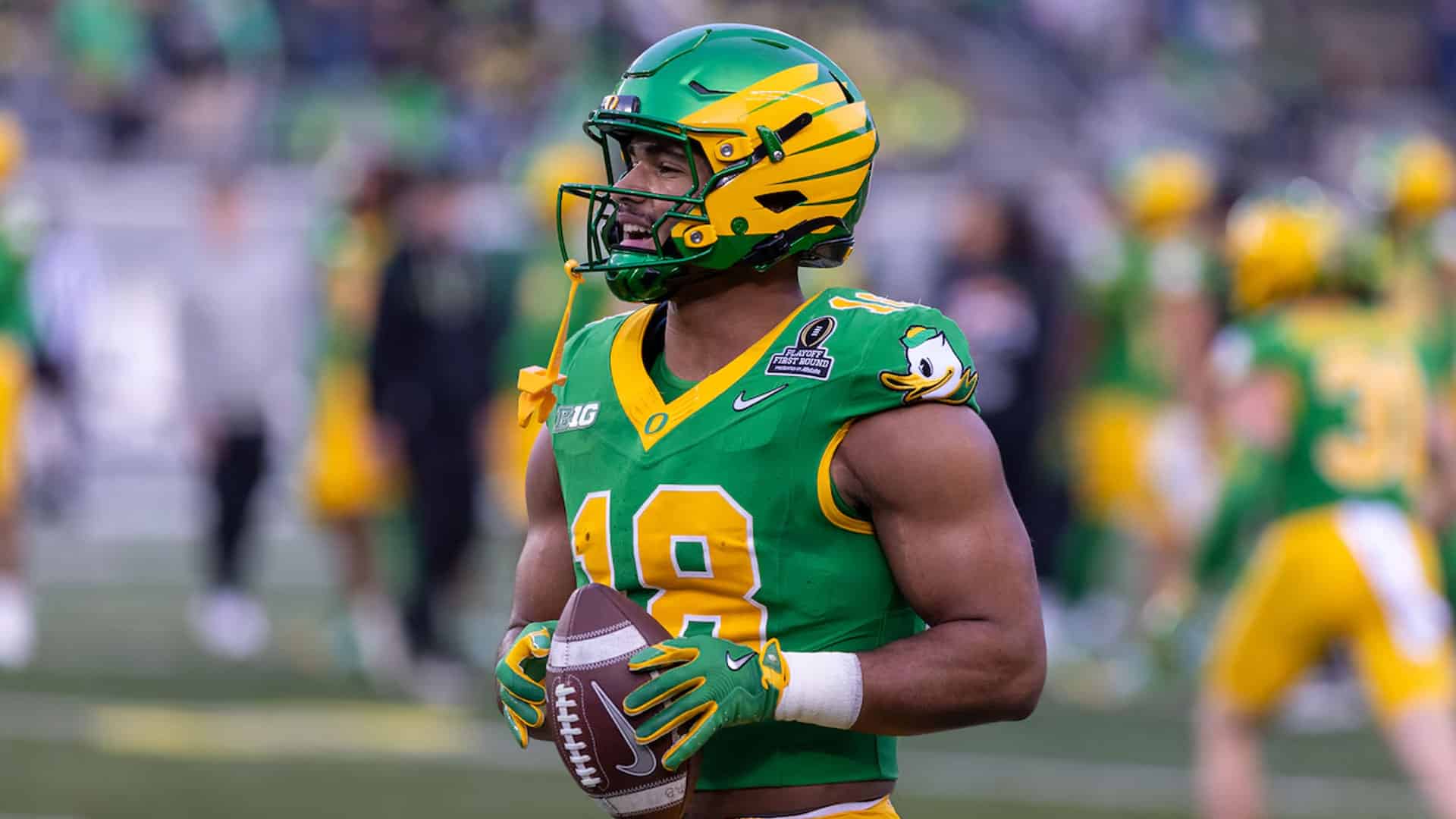 Aaron Glenn at the Jets Round 1 press conference, April 23, 2026.