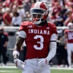 Omar Cooper Jr. wearing No. 3 for Indiana