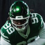 T'Vondre Sweat in his New York Jets No. 99 uniform